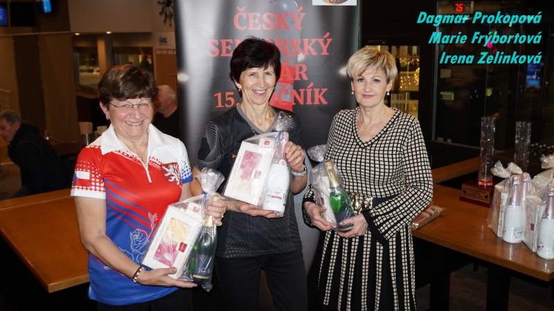 ČSP 20.12.2025, roční žebříček - nejlepší hráčky kat. 65+ let