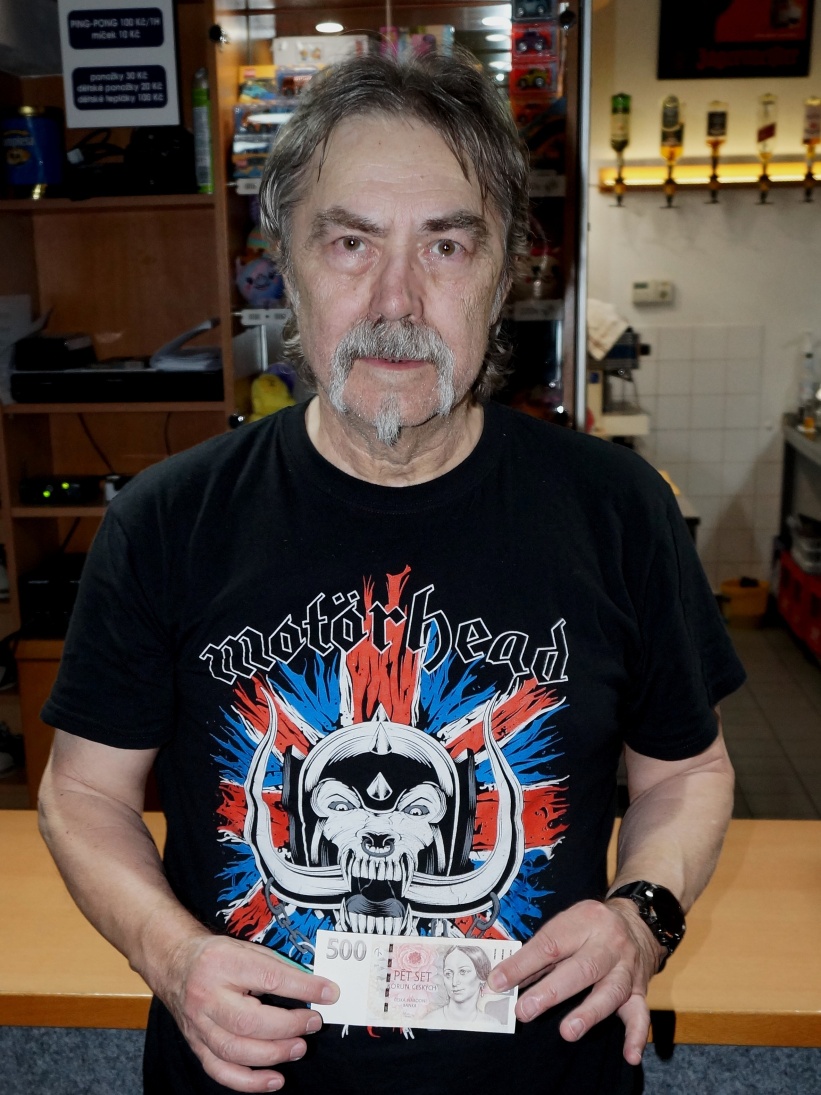 Vybojoval prémii 500 Kč